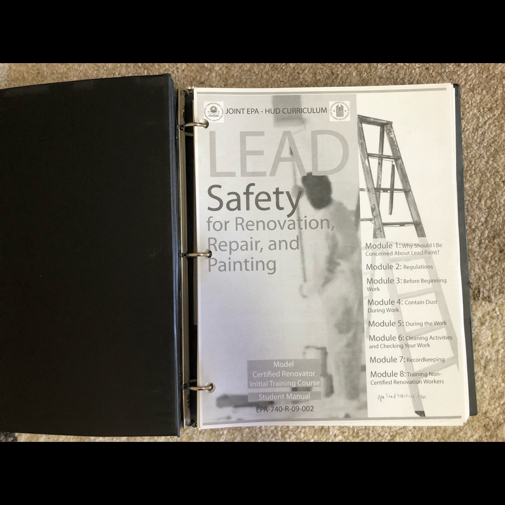 Lead Safety for Renovation Repair Painting Student